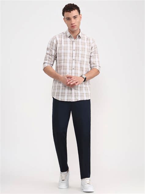 JadeBlue Men's Navy Blue Track Pant | Regular Fit | Cotton Stretch ...