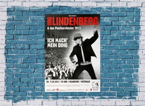 Udo Lindenberg - Mein Ding, Frankfurt 2012 - Konzertplakat, 39,90