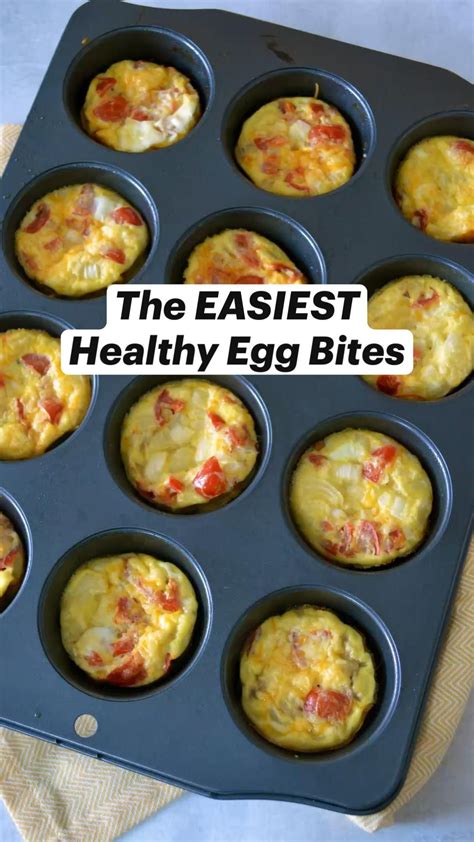 The easiest healthy egg bites freezable meal prep recipe – Artofit