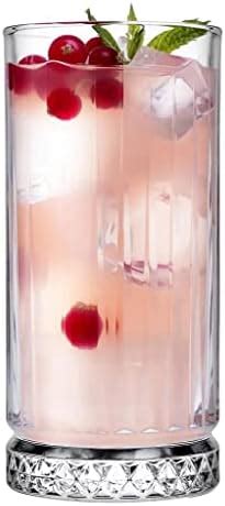 Buy Pasabahce Elysia Long Drink Water Juice Glass Tumbler - Set of 4 ...