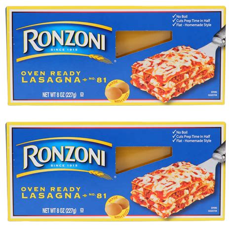 Ronzoni No Boil Lasagna Recipe On Box | Bryont Blog