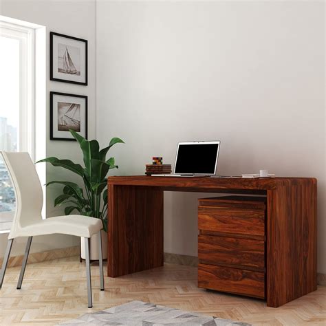 NISHANT HANDICRAFT Solid Wood Office Table for Office Work | Wooden ...