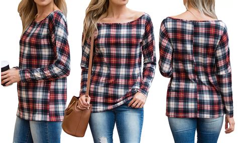 on Women's Printed Off the Shoul... | Groupon Goods