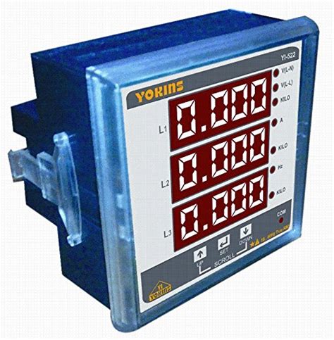 Yokins Digital Three/Single Phase Vaf Meter YI-522, Ac /5A, 500V, (Ct ...