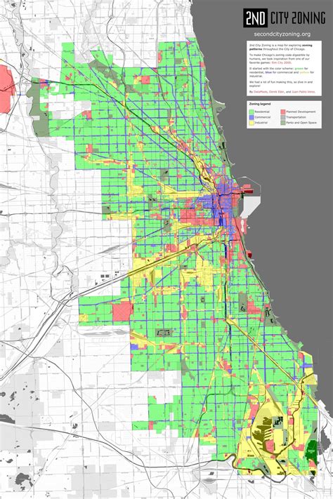 Zoning Map Chicago | Color 2018