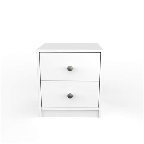 Liam Bedside Table - Frosty White | Neehv Home Furniture