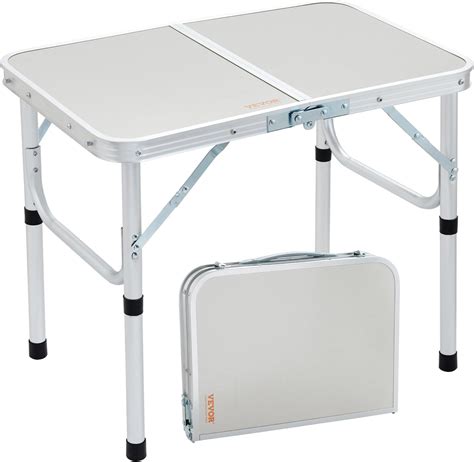 VEVOR Table de camping pliante, hauteur réglable, table d'appoint ...