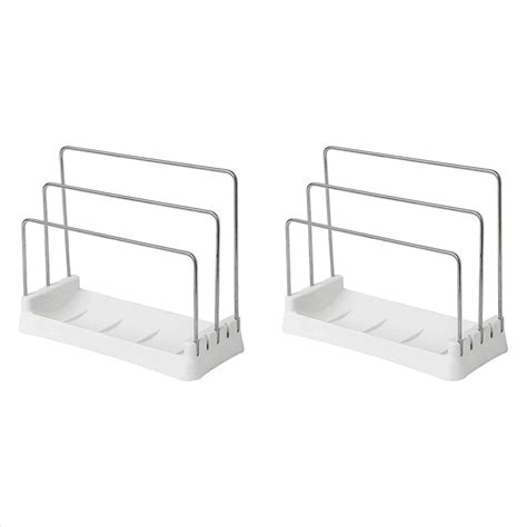 2X Cutting Boards Holder, Organizer Pantry Rack Bakeware Holder ...