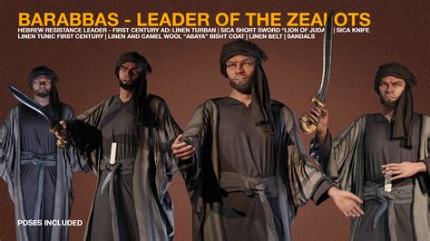 Barabbas - Zealot Leader Outfit - Character Creator/Outfit - Reallusion ...