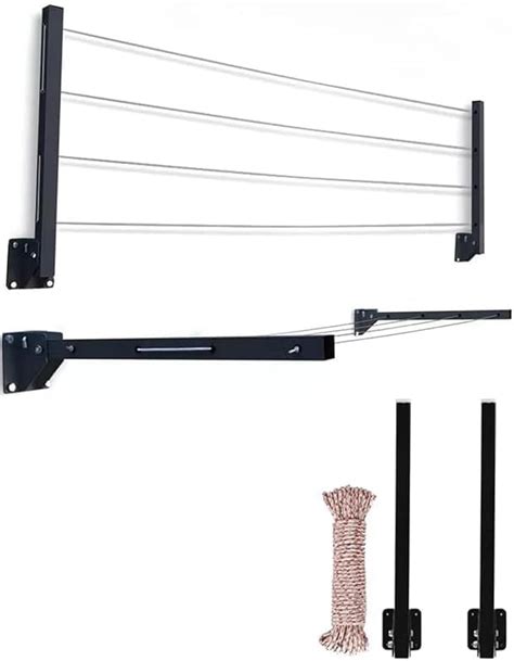 Shivansh Collection Heavy Duty Wall Mounted Cloth Drying Stand Foldable ...