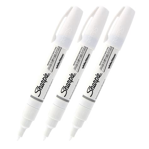 Sharpie Water-Based Poster Paint Marker Extra Fine Point White, Pack of ...