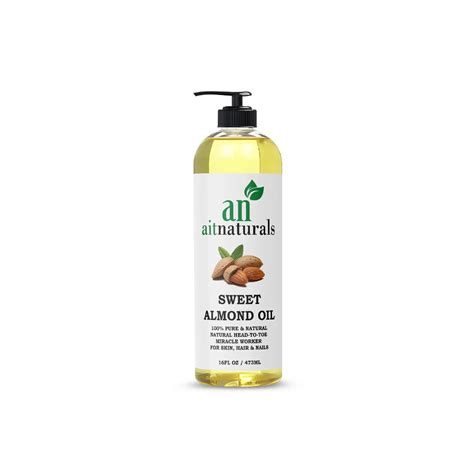Sweet Almond Oil for Hair Growth, Nail and Moisturizes Skin - 473ml ...