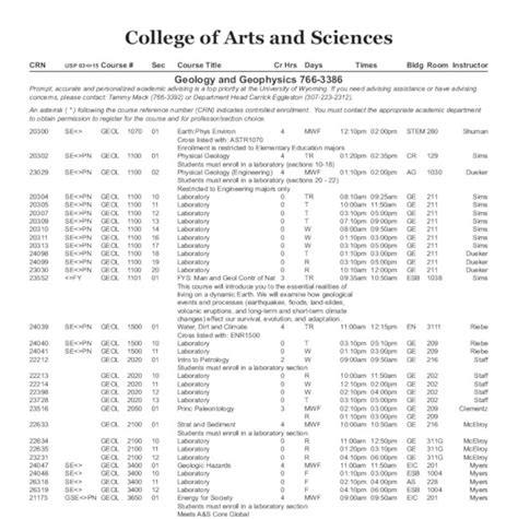 Academic Calendar University Of Wyoming