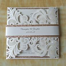 Luxury Glitter Gold Laser Cut Wedding Invitations With Rhinestone Pwim015 by 90pcs Luxury Ivory Laser Cut Wedding Invitations Cards Luxury Glitter Gold Laser Cut Wedding Invitations With Rhinestone Pwim015