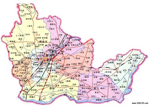 河南省新乡市旅游地图高清版_河南地图_初高中地理网