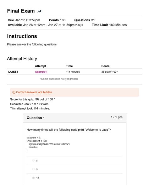 Final Exam Computer Science I 2022SPI- Comsc-075-206 - * Some questions ...