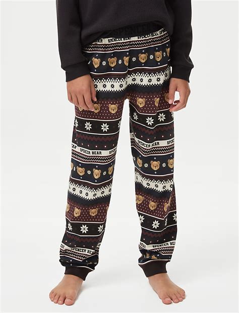 Buy Cotton Blend Spencer Bear™ Pyjamas (1-16 Yrs) at Marks & Spencer