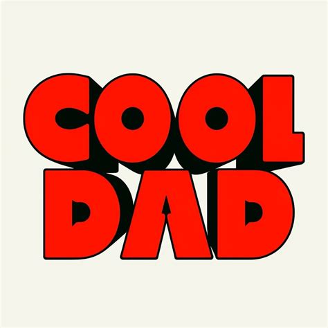 Bold Cool Dad Edgy Graphic T-Shirt Design with Smiley Face - Playground