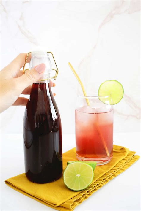 Grenadine Cocktail Syrup - A Beautiful Mess