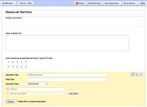 Image result for Google Docs Forms Tutorial