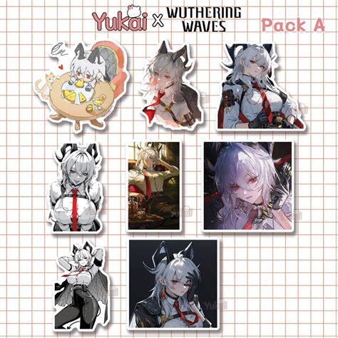 Zani Wuthering Waves Premium Sticker - Waterproof Anime Sticker Pack ...