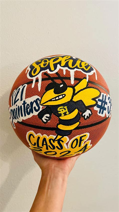 Senior Class Basketball Handpainted Custom Gift - Etsy in 2025 ...