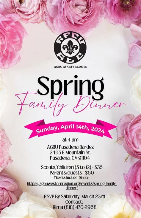 Spring Family Dinner, AGBU Pasadena Glendale Chapter, 14 April 2024 ...