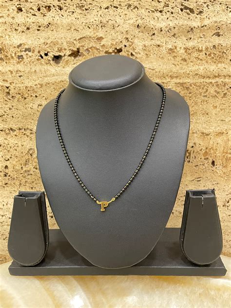 Letter Mangalsutras | A-Z Alphabets Customized Design With AD Ball ...