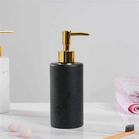 Chimera Black Ceramic Dispenser With Nozzle Online - Premium Dispenser | Nestasia