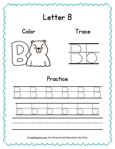 Tracing Letter B