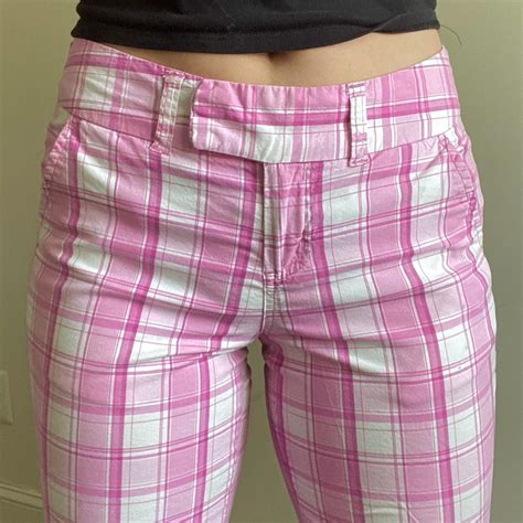 sharpay emo princess pink plaid golf shorts💗🤍... - Depop