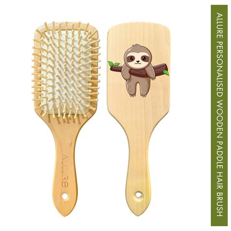 Buy Personalised wooden paddle hair brush - Allure