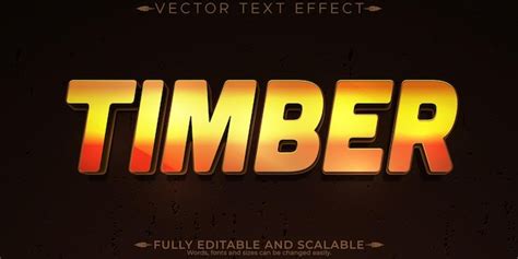 Timber editable text effect editable wood and forest text style | Free ...