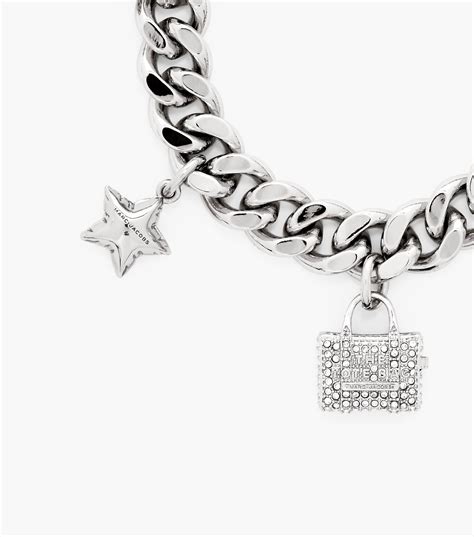 The Pave Mini Icon Charm Bracelet | Marc Jacobs | Official Site