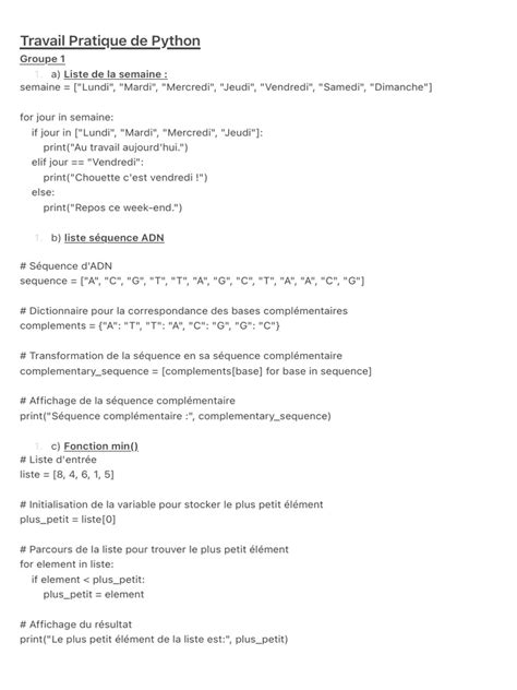 Code Python Travail 的图像结果