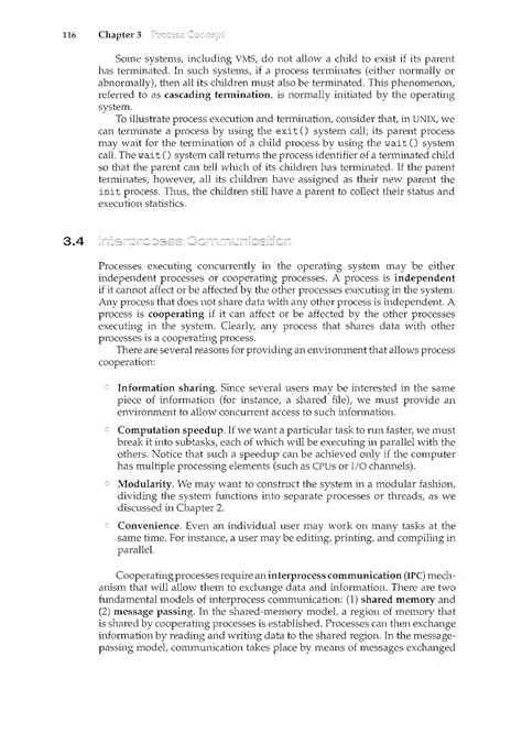 Interprocess communication - 116 Chapter 3 3. Some systencs, including ...