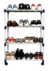 Truphe 4-Layers Multipurpose Folding Shoe Rack : Amazon.in: Home & Kitchen
