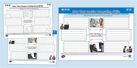 Jobs That Require Computing Skills Mind Map (teacher made)