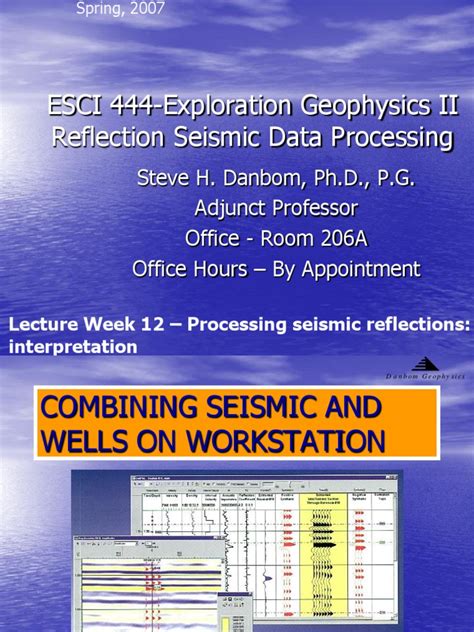 Image result for Basic Seismic Processing