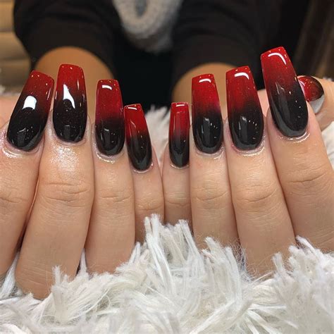 UPDATED: 35 Stunning Red and Black Ombre Nails (August 2020)