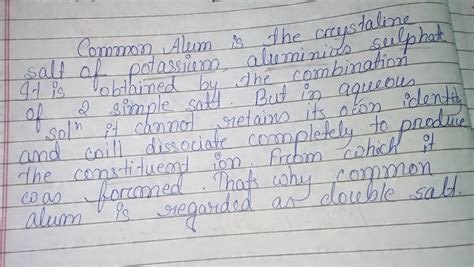 What is Common Alum.... Describe it Clearly... - Brainly.in