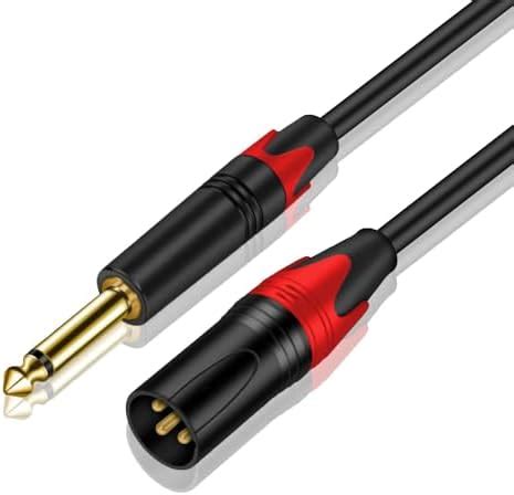 IMAGINEA XLR Cable to 6.35mm ¼ Inch TS Male to XLR Male Audio Stereo ...