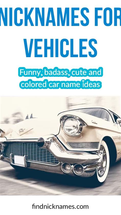 250 unique creative and funny car names – Artofit