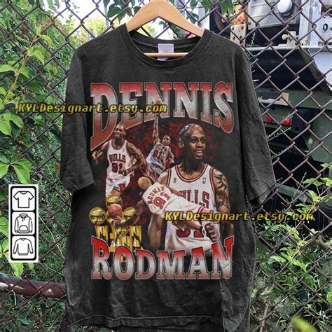 Dennis Rodman T-shirt Dennis Rodman Shirt Dennis Rodman - Etsy