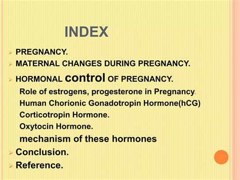 hormonal control of pregnancy | PPTX