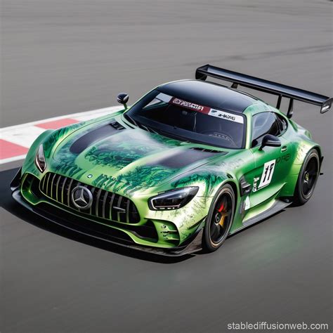 Mercedes-Benz AMG-GTR Racing Car | Stable Diffusion Online