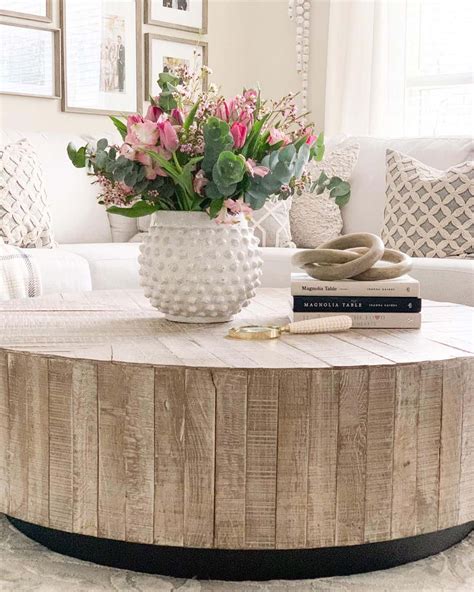 30 Light Wood Round Coffee Tables for a Great Neutral Accent