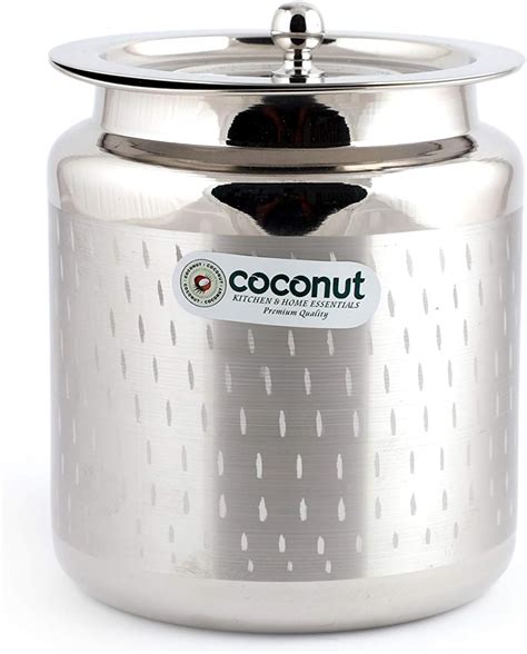 Buy coconut Stainless Steel Food Carrier/Lunch Box Three Container 8 x ...