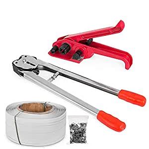 VEV Manual Pallet Strapping Banding Kit, PET/PP Manual Strapping Tools ...