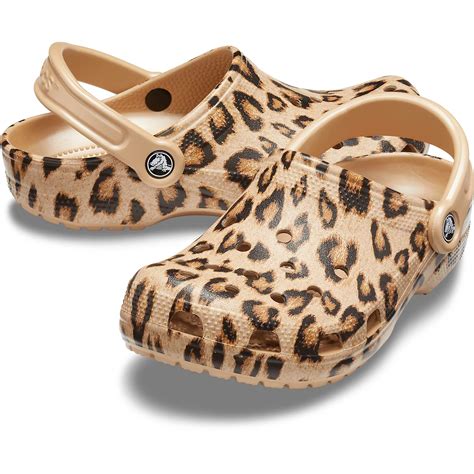 Crocs Adults' Classic Leopard Printed Clogs | Academy
